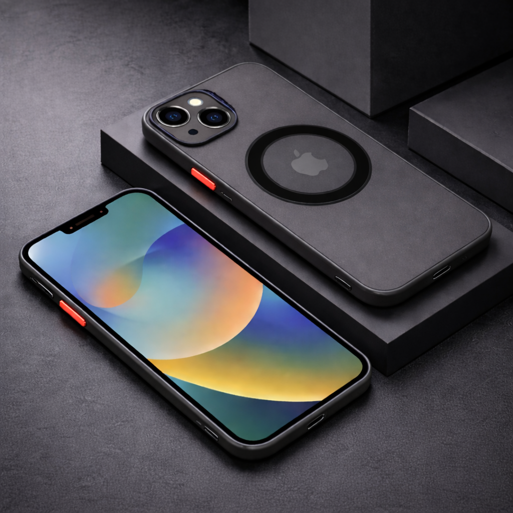 Shockproof Matte Magsafe Apple iPhone Case