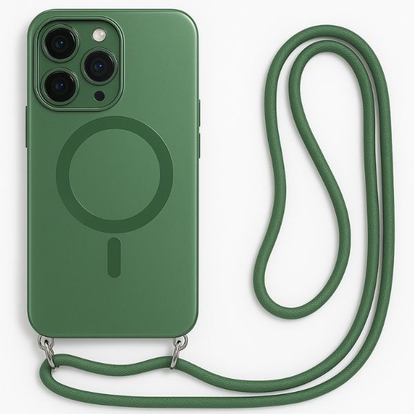Crossbody Lanyard Magsafe Case For iPhone - Green