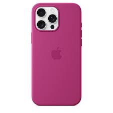 Genuine iPhone 16 Pro Max Silicone Case with MagSafe - Fuchsia