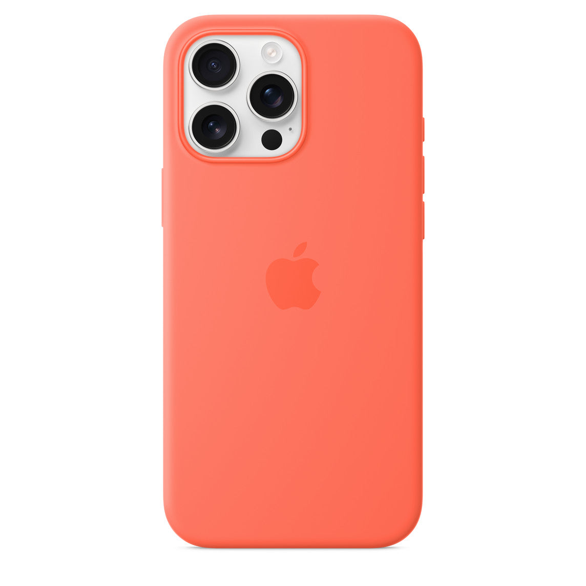 Genuine iPhone 16 Pro Max Silicone Case with MagSafe - Tangerine
