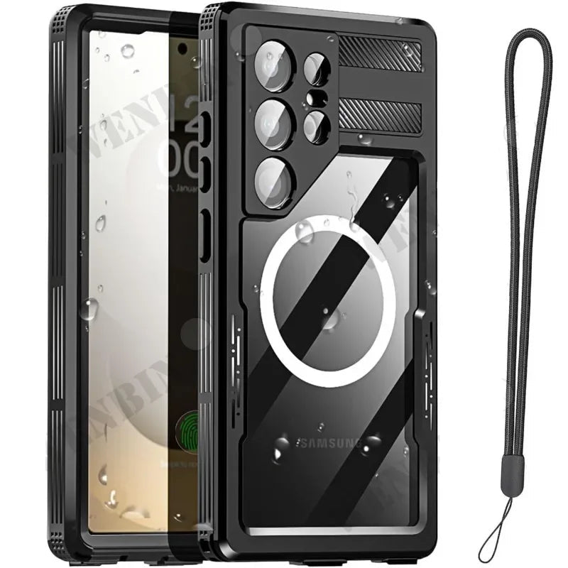 Waterproof Magsafe Case for Samsung Galaxy IP68 - Black