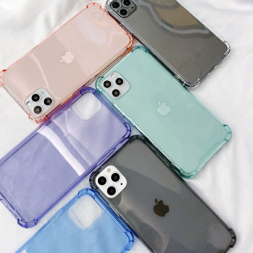 Colour Transparent Shockproof Silicone Case for iPhone - Case Monkey