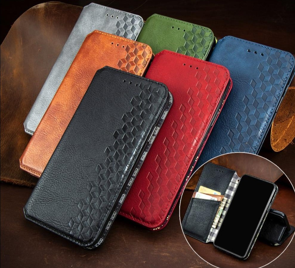 Luxury Leather Flip/Wallet Style Case For iPhone - Case Monkey