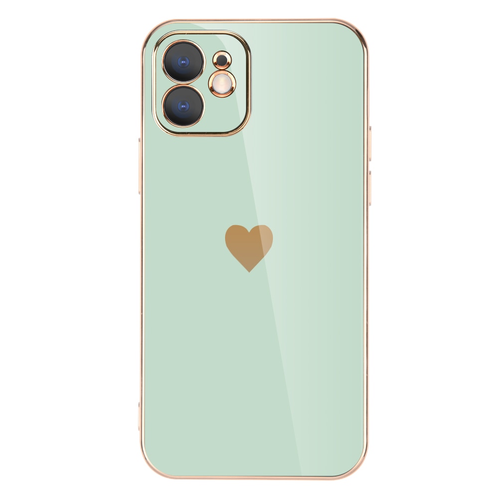 Full Lens Protection Plated Heart Phone Case For iPhone - Case Monkey