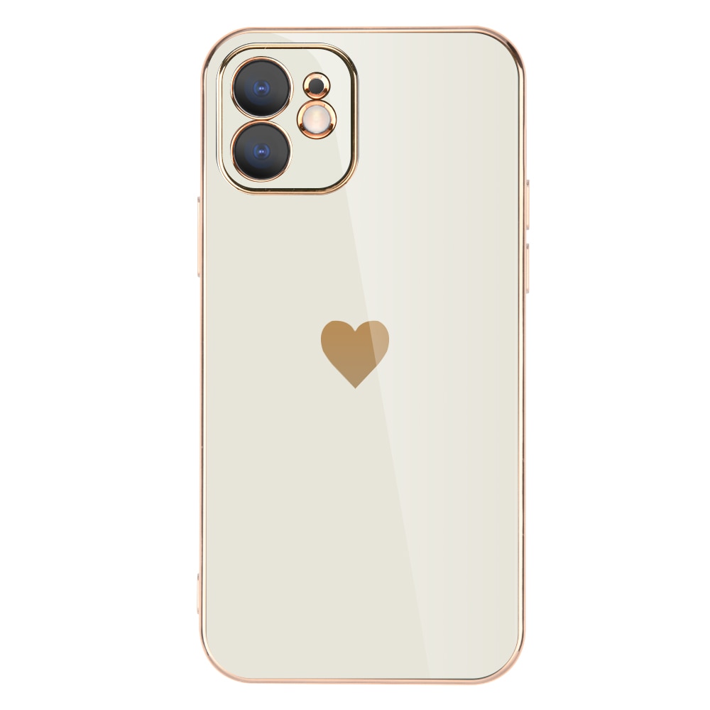Full Lens Protection Plated Heart Phone Case For iPhone - Case Monkey