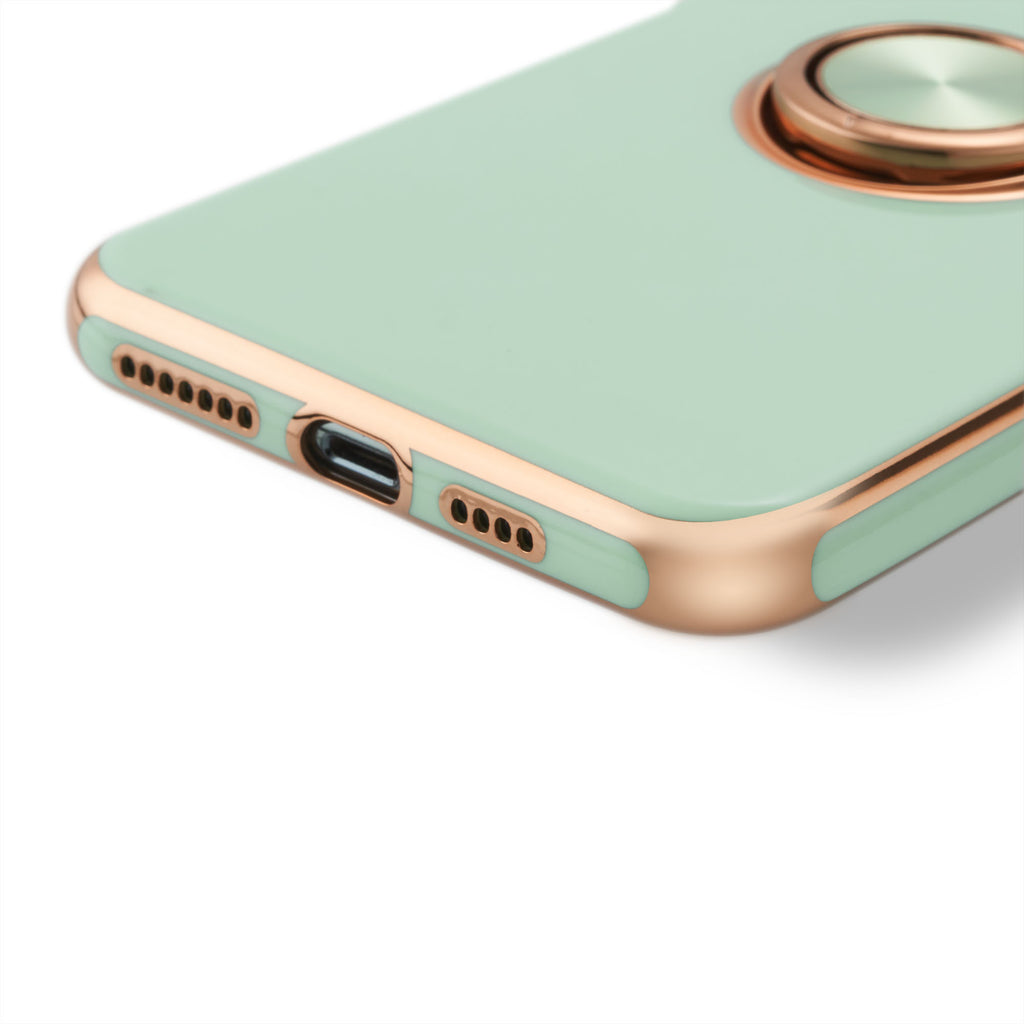 Luxury Plating Ring Holder Phone Case For iPhone - Case Monkey