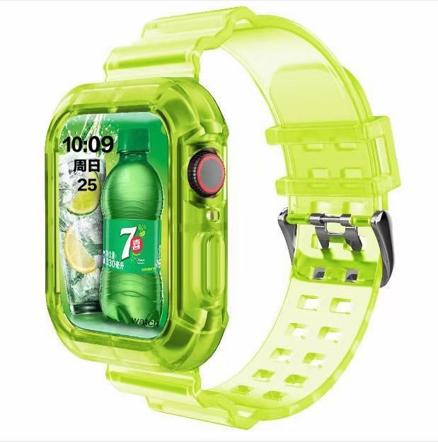 Transparent Green Silicone Band Strap for Apple Watch