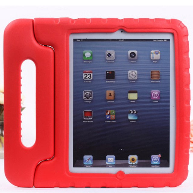 Kids Shockproof Case for Apple iPad 2, 3, & 4 with Handle & Stand - Case Monkey