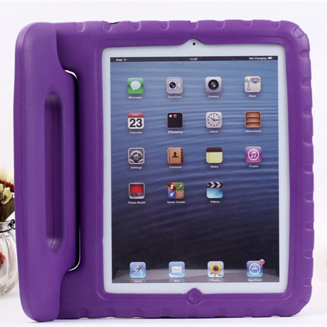 Kids Shockproof Case for Apple iPad 2, 3, & 4 with Handle & Stand - Case Monkey