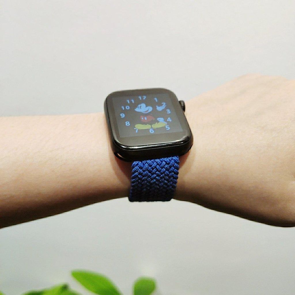 Blue Nylon Elastic Strap for Apple Watch All Series - Case Monkey