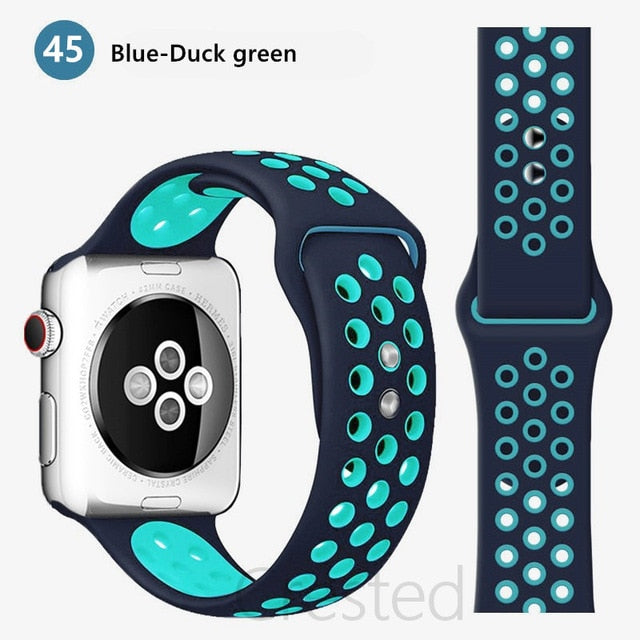Breathable Silicone Strap For Apple Watch - Case Monkey